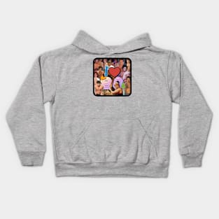 80s HUNKS Kids Hoodie